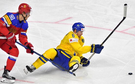 Ice Hockey World Championship. Sweden vs. Russia