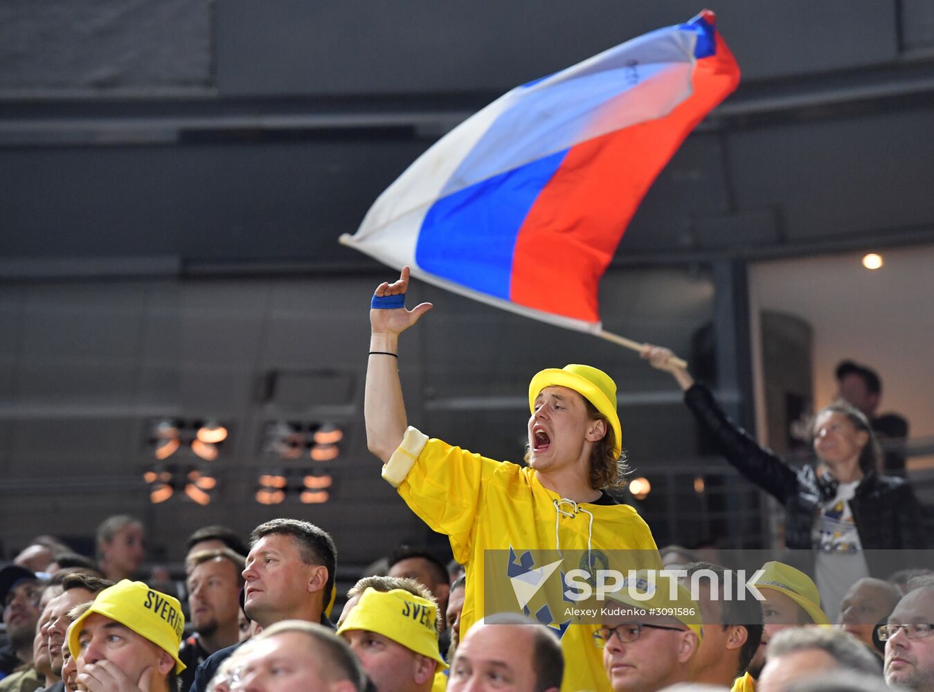 Ice Hockey World Championship. Sweden vs. Russia
