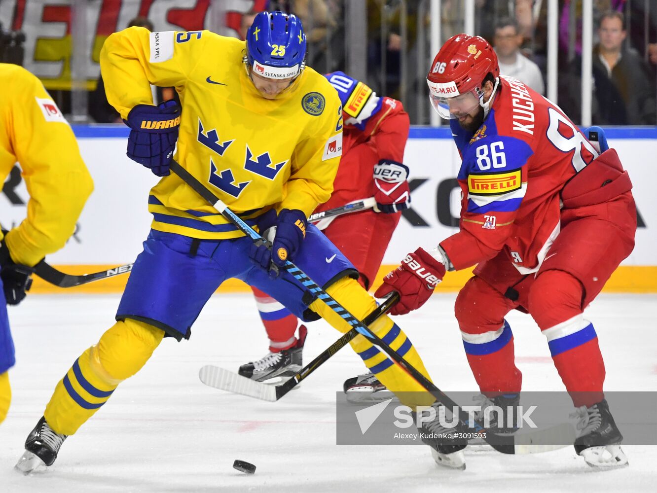 Ice Hockey World Championship. Sweden vs. Russia