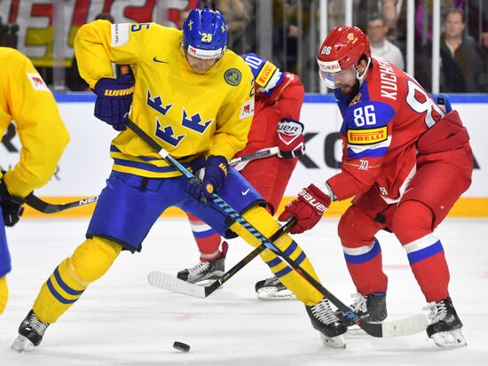 Ice Hockey World Championship. Sweden vs. Russia