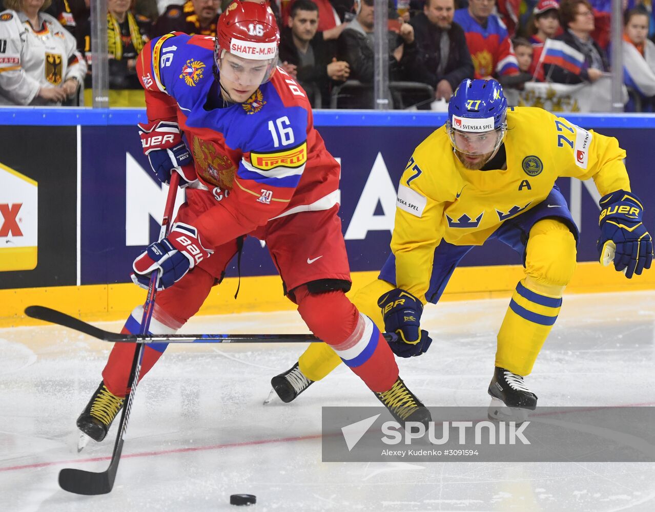 Ice Hockey World Championship. Sweden vs. Russia