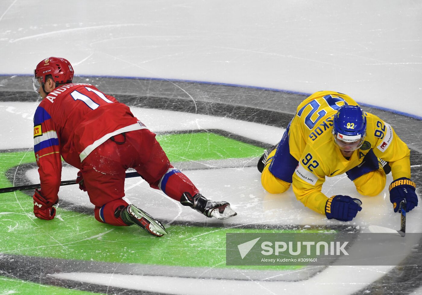 Ice Hockey World Championship. Sweden vs. Russia