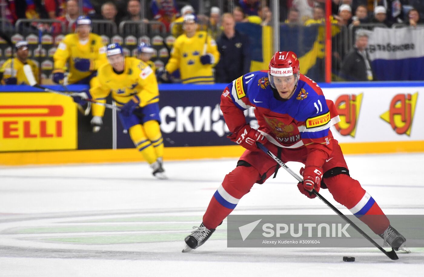 Ice Hockey World Championship. Sweden vs. Russia