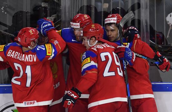 Ice Hockey World Championship. Sweden vs. Russia