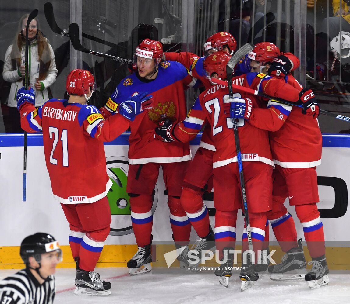 Ice Hockey World Championship. Sweden vs. Russia