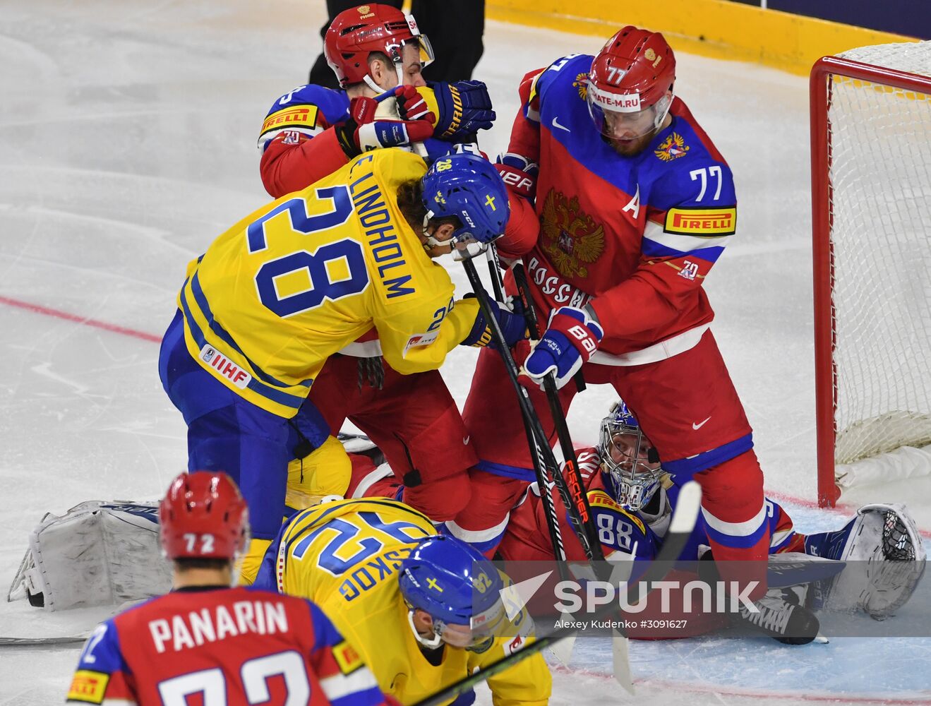 Ice Hockey World Championship. Sweden vs. Russia