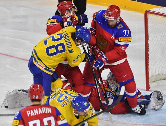 Ice Hockey World Championship. Sweden vs. Russia