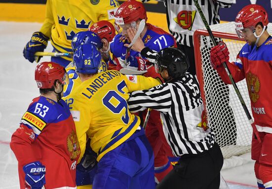 Ice Hockey World Championship. Sweden vs. Russia