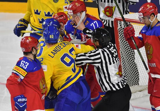 Ice Hockey World Championship. Sweden vs. Russia