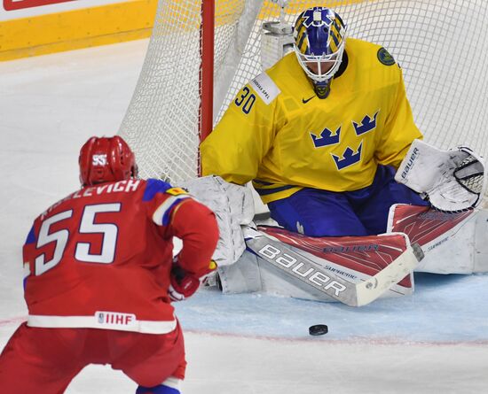 Ice Hockey World Championship. Sweden vs. Russia