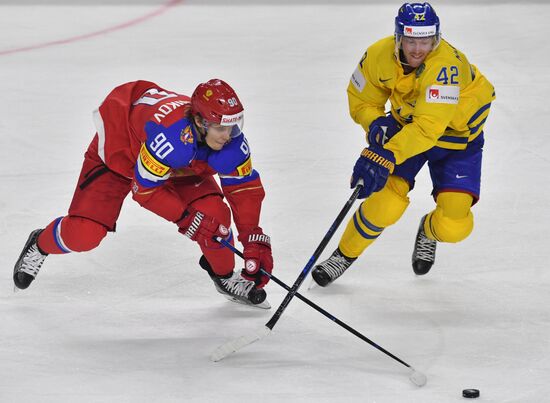 Ice Hockey World Championship. Sweden vs. Russia