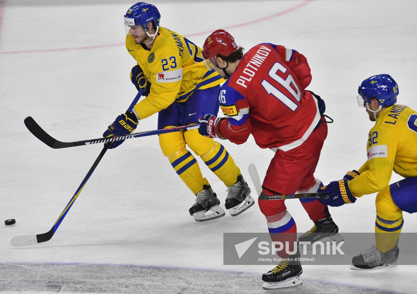 Ice Hockey World Championship. Sweden vs. Russia