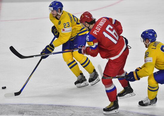 Ice Hockey World Championship. Sweden vs. Russia