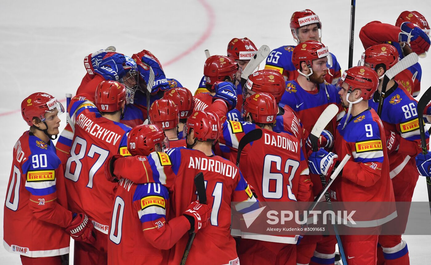 Ice Hockey World Championship. Sweden vs. Russia