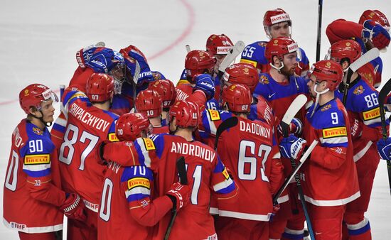 Ice Hockey World Championship. Sweden vs. Russia