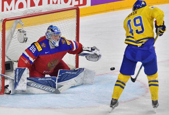 Ice Hockey World Championship. Sweden vs. Russia