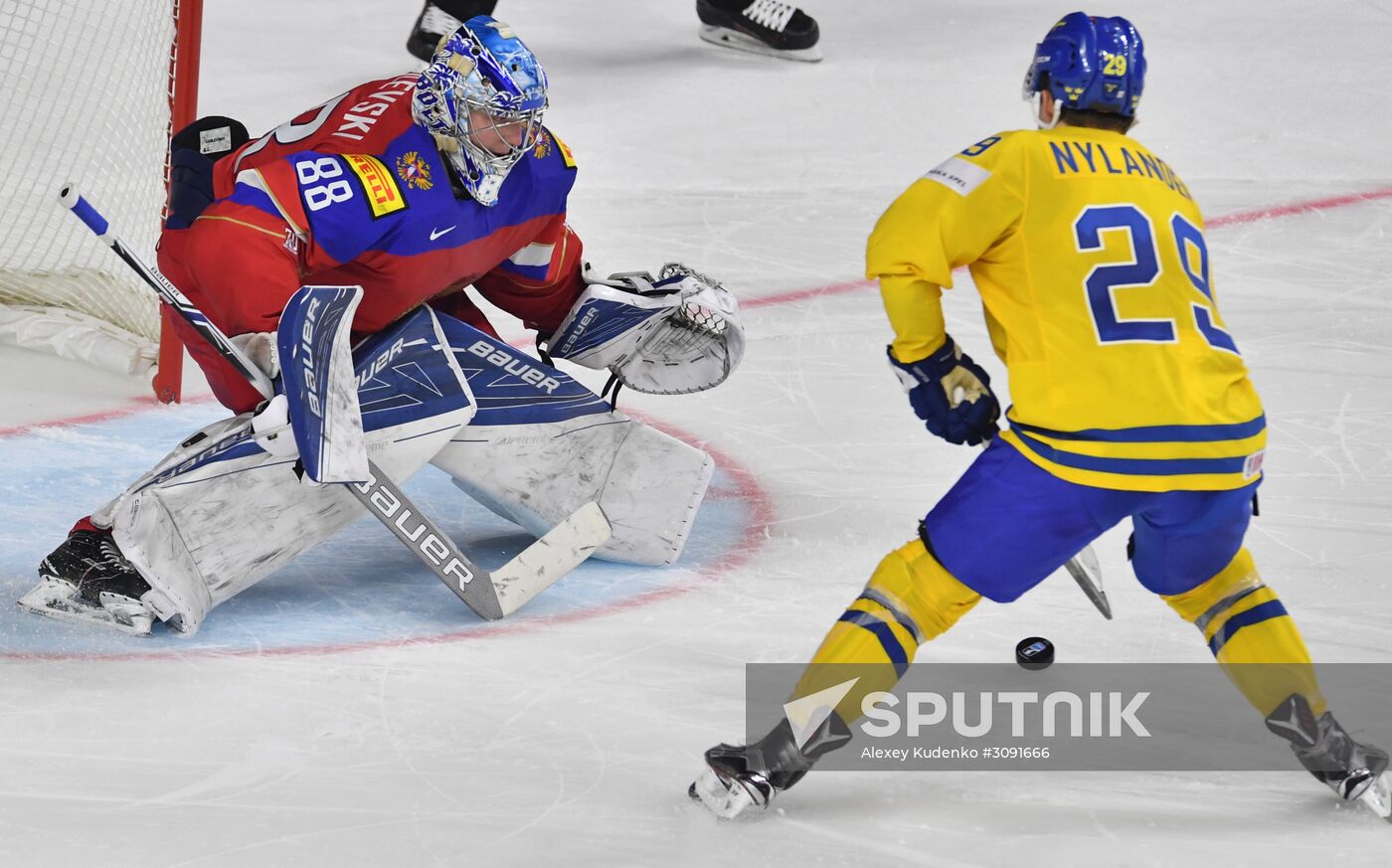 Ice Hockey World Championship. Sweden vs. Russia