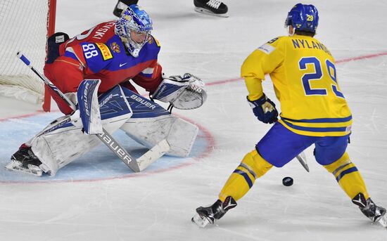 Ice Hockey World Championship. Sweden vs. Russia