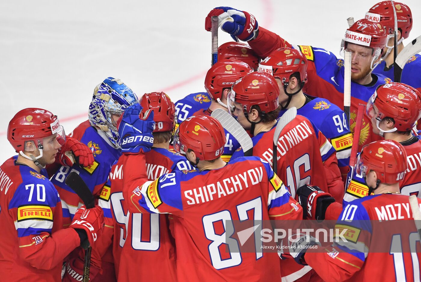 Ice Hockey World Championship. Sweden vs. Russia