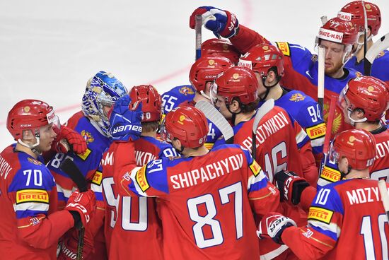 Ice Hockey World Championship. Sweden vs. Russia