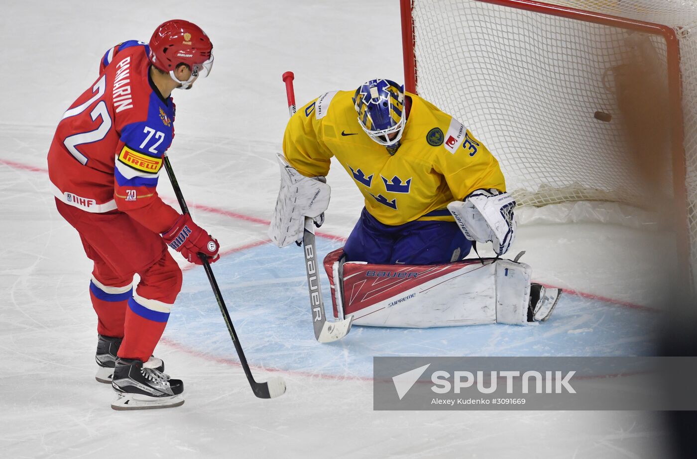 Ice Hockey World Championship. Sweden vs. Russia