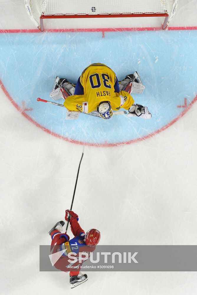 Ice Hockey World Championship. Sweden vs. Russia