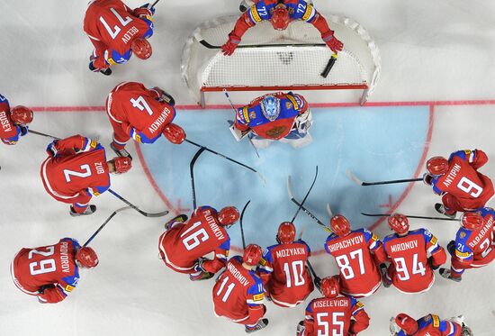 Ice Hockey World Championship. Sweden vs. Russia