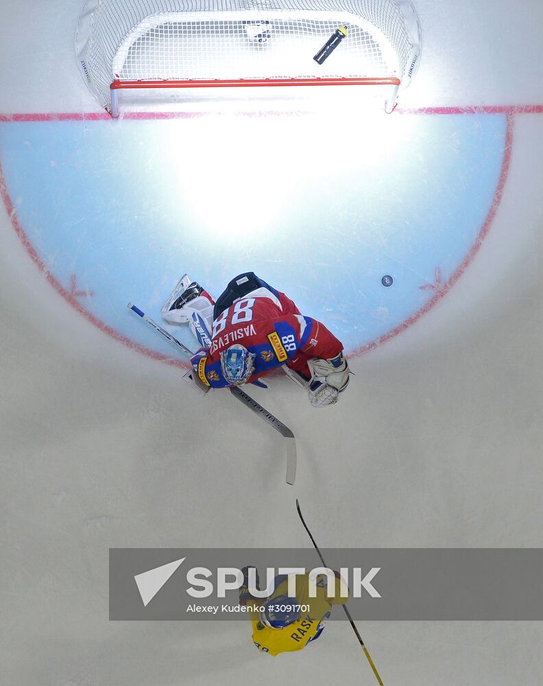 Ice Hockey World Championship. Sweden vs. Russia