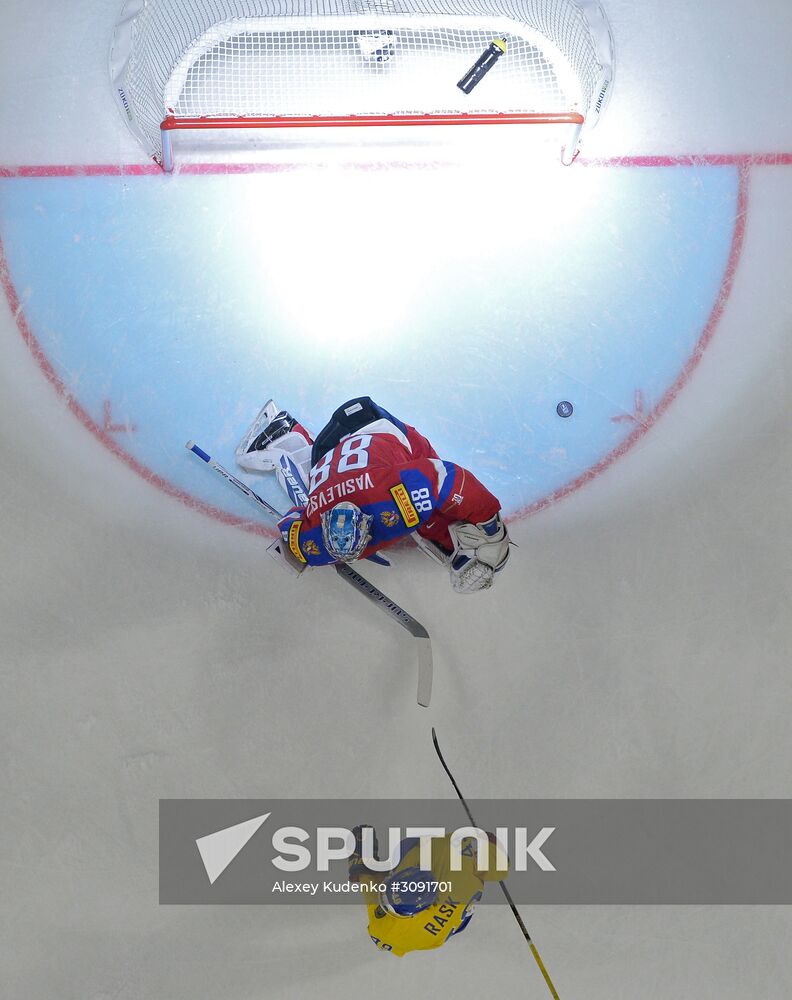 Ice Hockey World Championship. Sweden vs. Russia