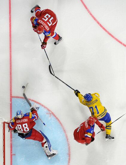 Ice Hockey World Championship. Sweden vs. Russia