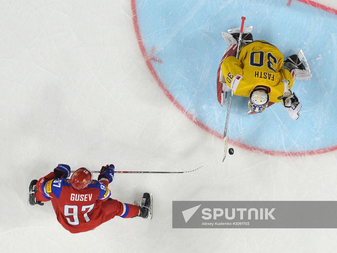 Ice Hockey World Championship. Sweden vs. Russia