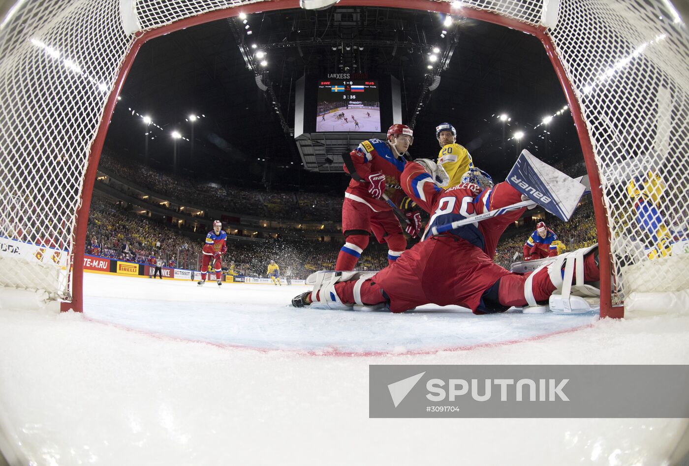 Ice Hockey World Championship. Sweden vs. Russia