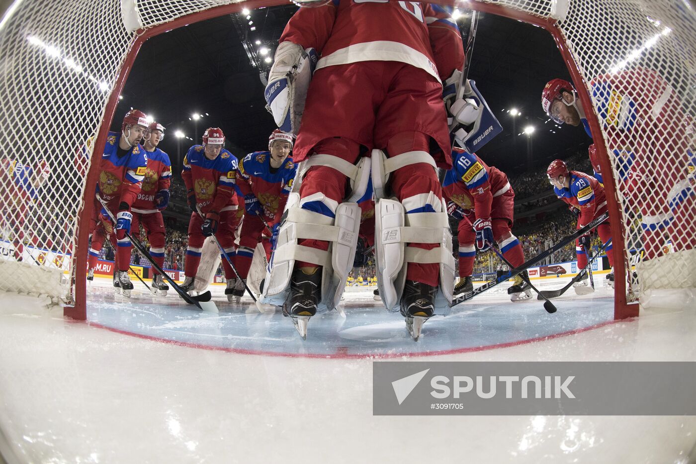 Ice Hockey World Championship. Sweden vs. Russia