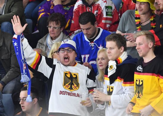 Ice Hockey World Championship. USA vs. Germany