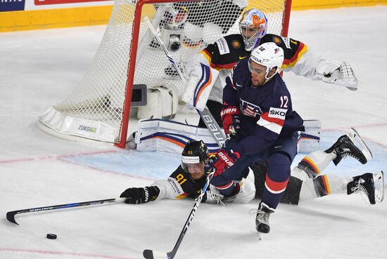 Ice Hockey World Championship. USA vs. Germany