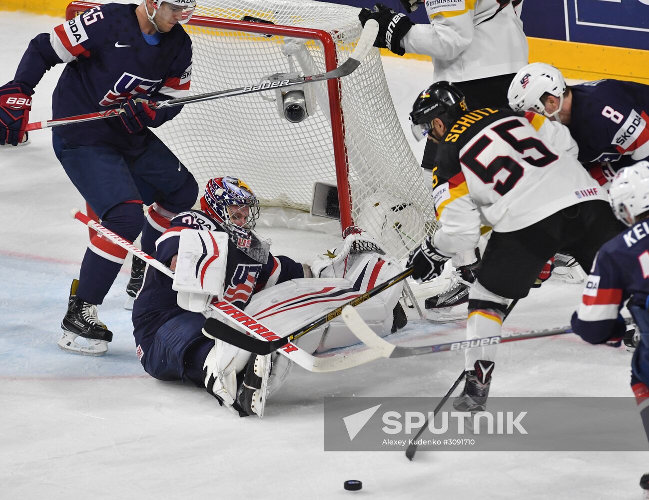 2017 IIHF World Championship. USA vs. Germany