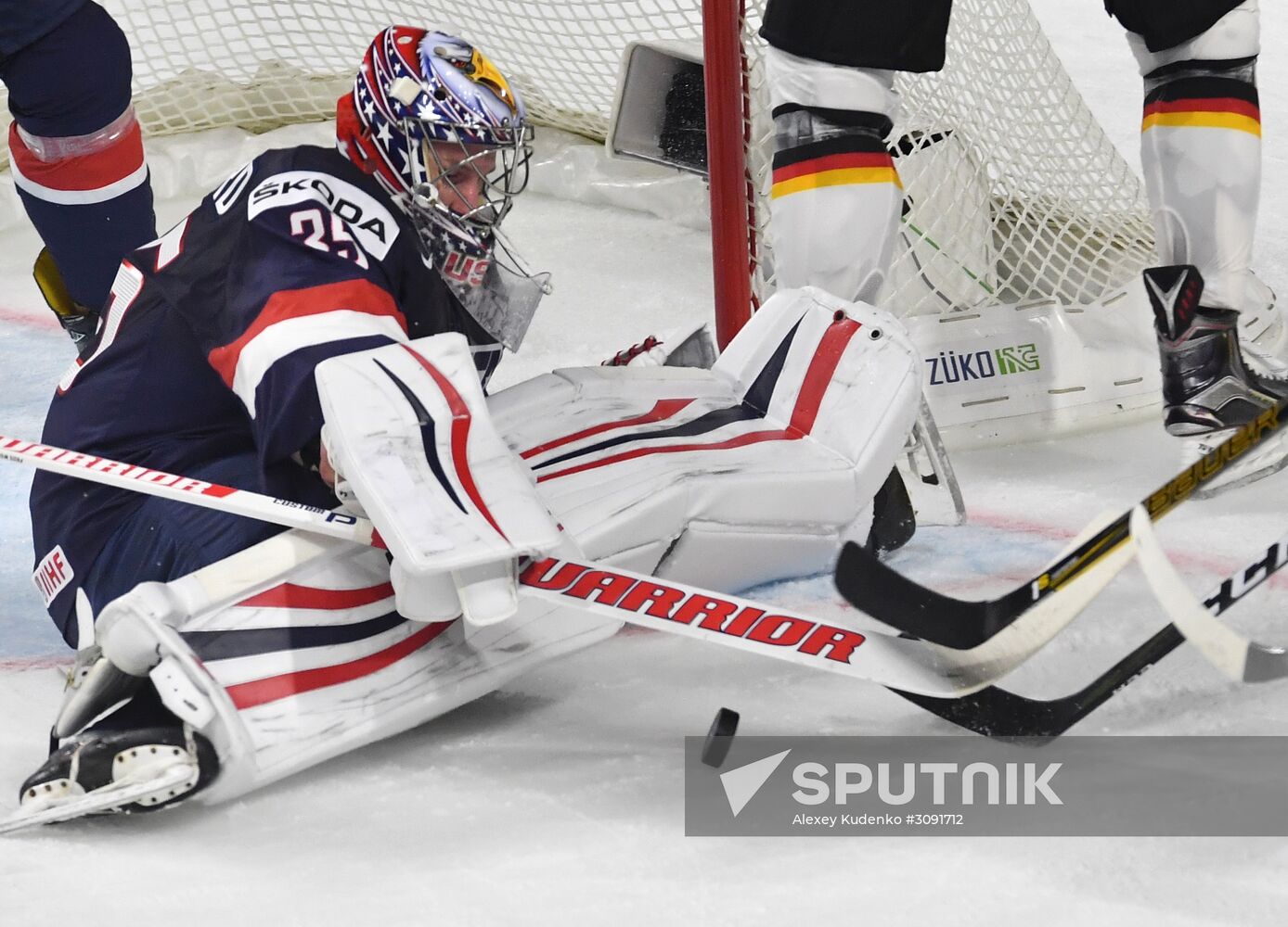 2017 IIHF World Championship. USA vs. Germany