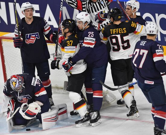 2017 IIHF World Championship. USA vs. Germany