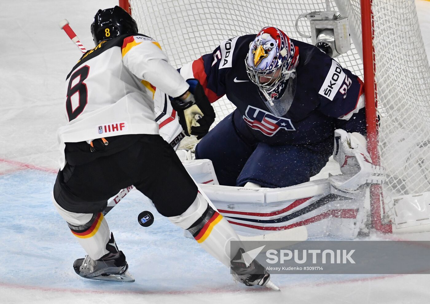 2017 IIHF World Championship. USA vs. Germany