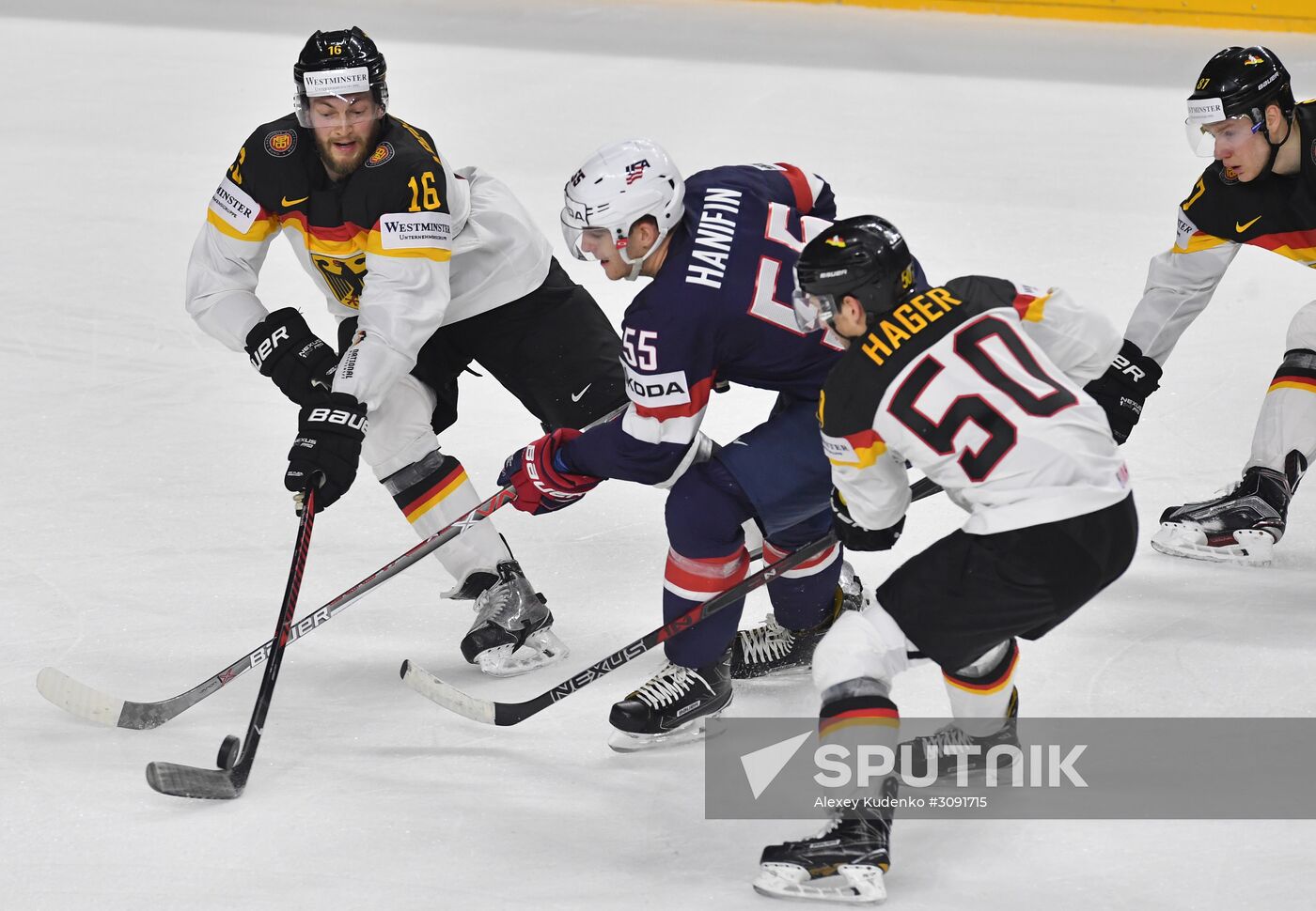 2017 IIHF World Championship. USA vs. Germany