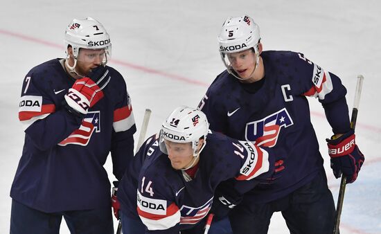 2017 IIHF World Championship. USA vs. Germany