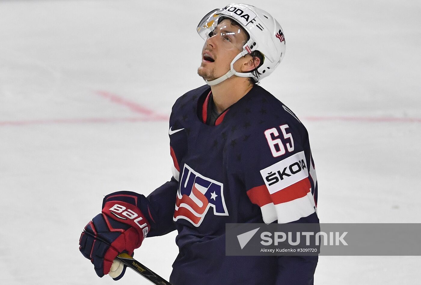 Ice Hockey World Championship. USA vs. Germany