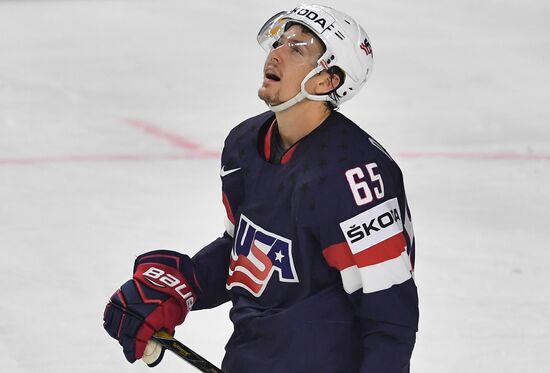 Ice Hockey World Championship. USA vs. Germany