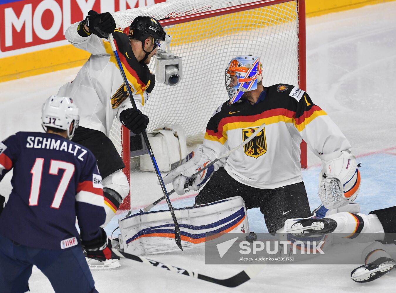 Ice Hockey World Championship. USA vs. Germany