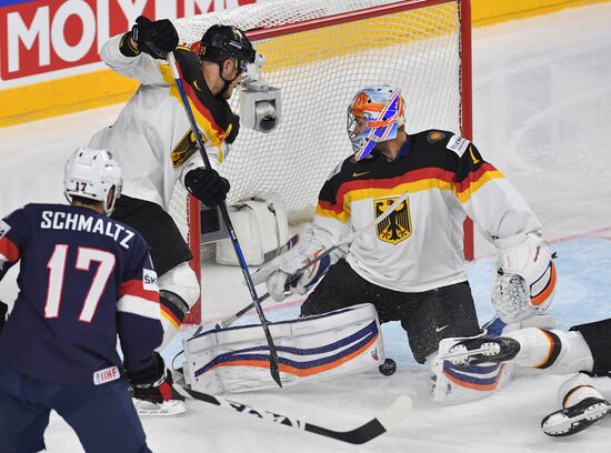 Ice Hockey World Championship. USA vs. Germany