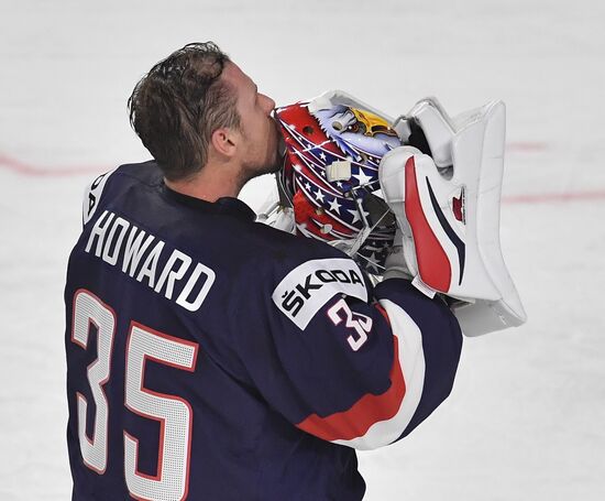 Ice Hockey World Championship. USA vs. Germany