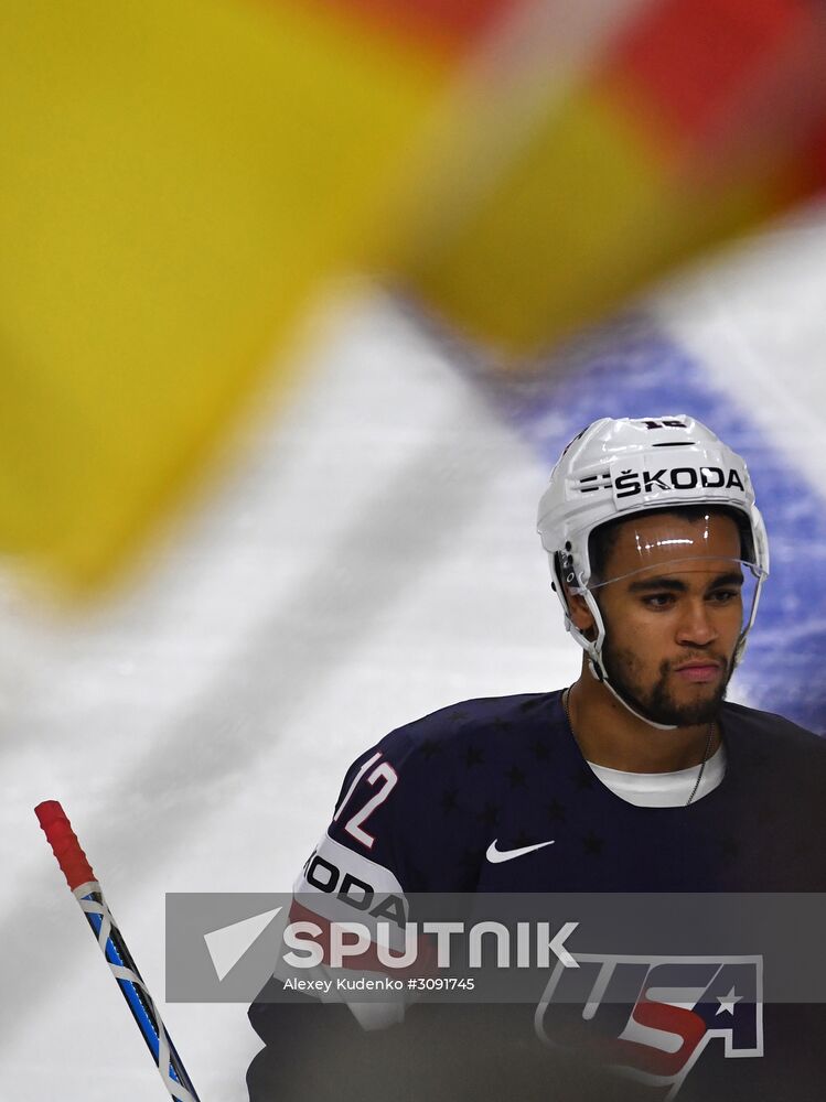 Ice Hockey World Championship. USA vs. Germany