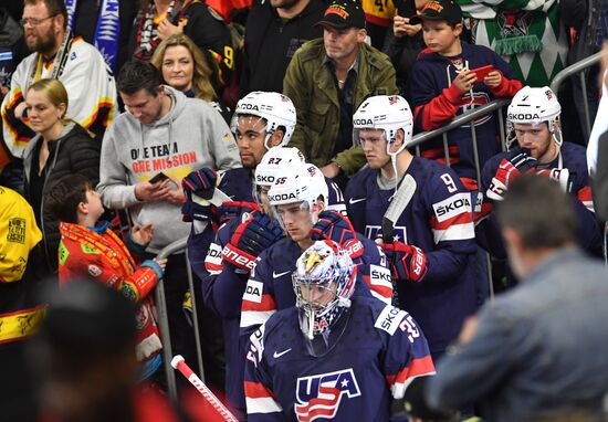 Ice Hockey World Championship. USA vs. Germany