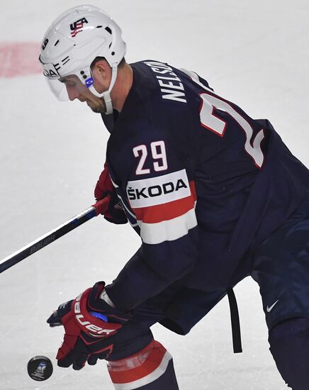 Ice Hockey World Championship. USA vs. Germany