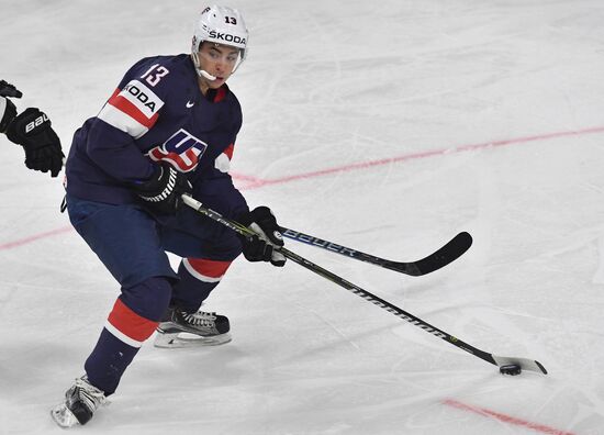 Ice Hockey World Championship. USA vs. Germany